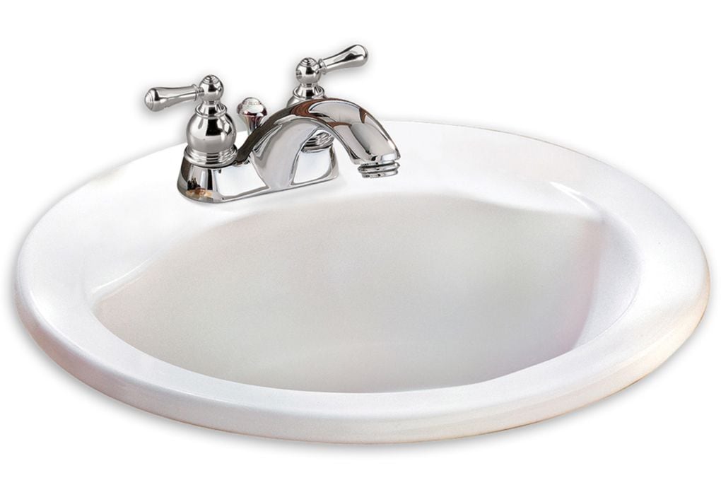 Cadet Round 4-in Center Drop-In Bathroom Sink/Basin with Overflow, White, 19-in R7N3 - product image 2