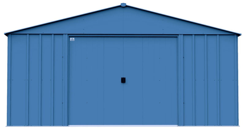 Classic 14x14-ft Blue Grey Corrosion-Resistant Steel Shed S2U7