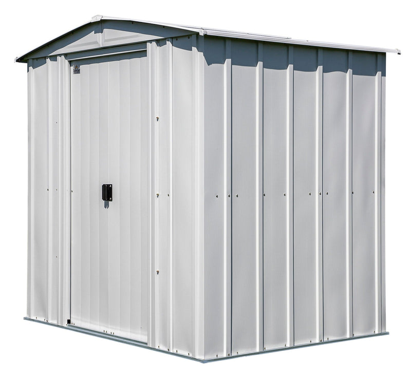 Classic Galvanized Steel Storage Shed, Flute Grey, 6-ft x 5-ft H9K4