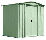 Classic Galvanized Steel Storage Shed, Sage Green, 6-ft x 5-ft B7T3 - product image 2