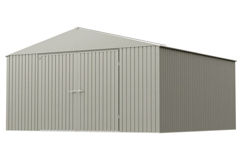 Elite 14x14-ft Cool Grey Corrosion-Resistant Steel Storage Shed N6D1