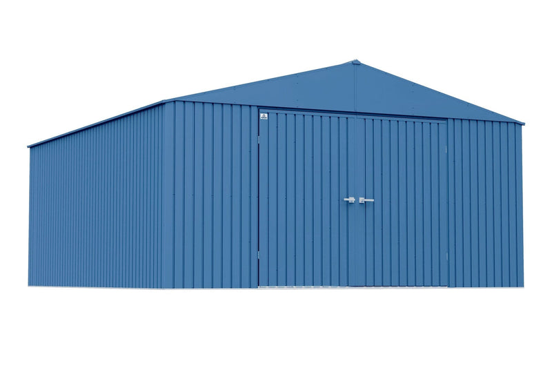 Elite 14x16-ft Blue Grey Corrosion-Resistant Steel Shed S8I5