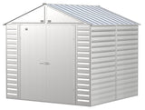 Select Galvanized Steel Storage Shed, Flute Grey, 8-ft x 8-ft M7V7 - product image 1