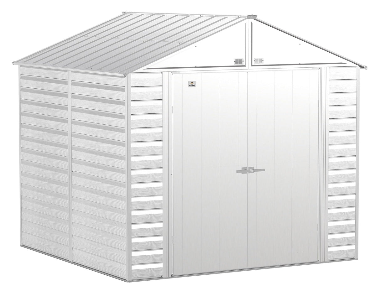 Select Galvanized Steel Storage Shed, Flute Grey, 8-ft x 8-ft M7V7 - product image 2