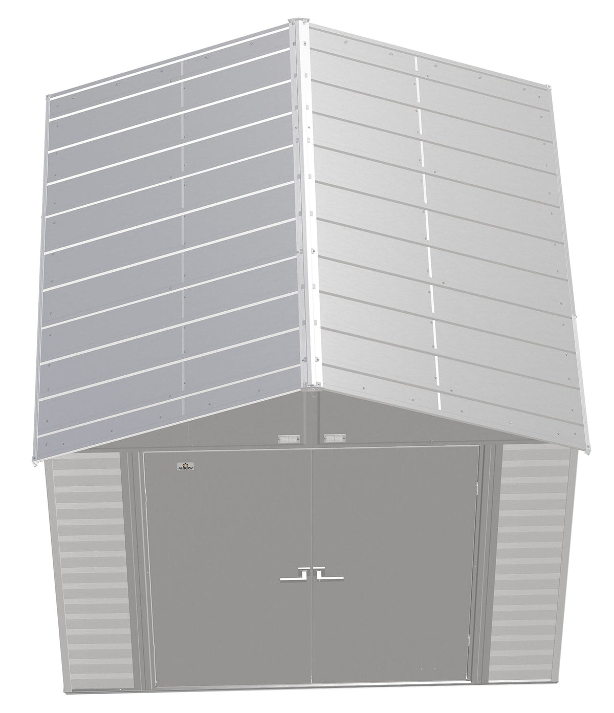 Select Galvanized Steel Storage Shed, Flute Grey, 8-ft x 8-ft M7V7 - product image 5