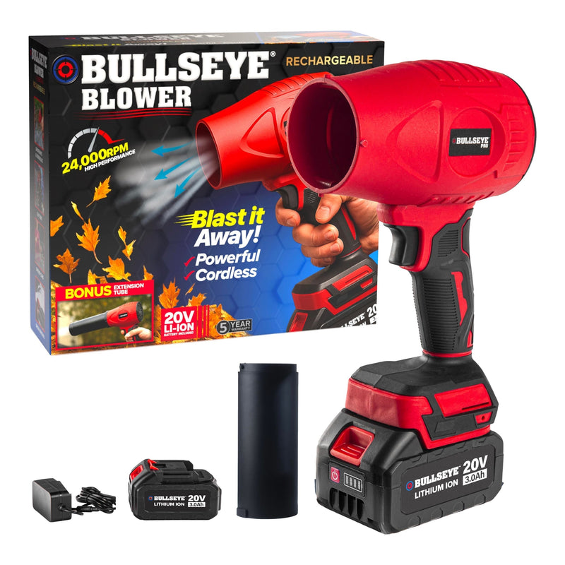 Bullseye 20V Cordless Rechargeable Handheld Leaf Blower W4U7