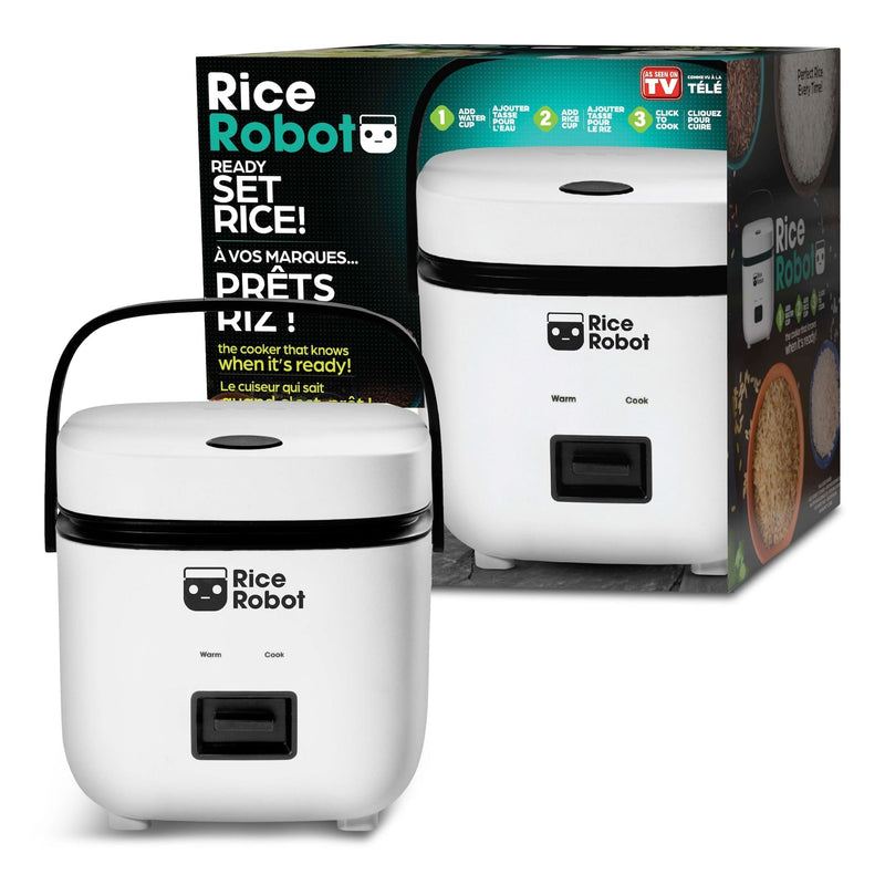 Ceramic Nonstick Rice Cooker, White, 1-qt E4G6