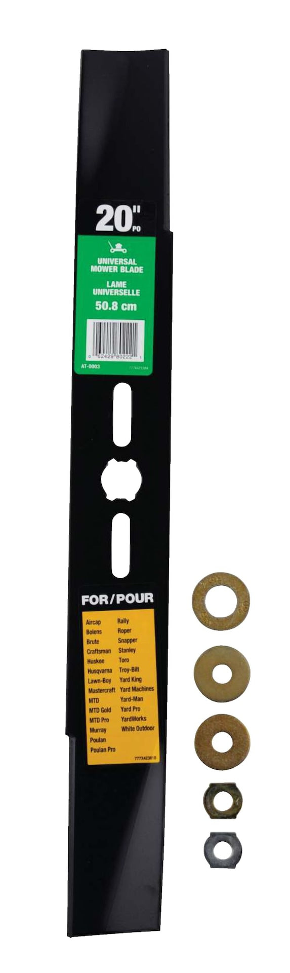 Lawn Tractor Two Replacement Blade Set, 42-in, Black A8W9