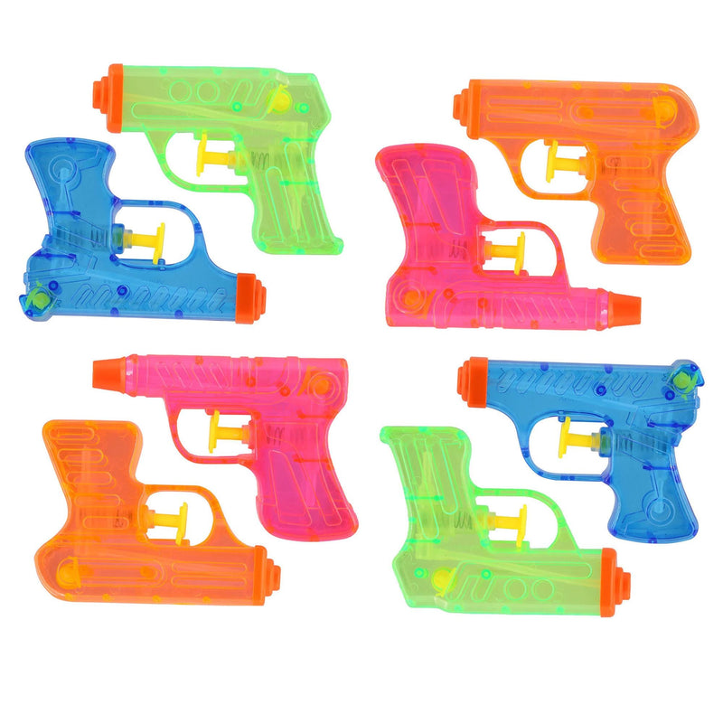 Mini Soaker Water Blasters, Kids' Outdoor Summer Water Toy, Age 3+, 8-Pk Y9Y7
