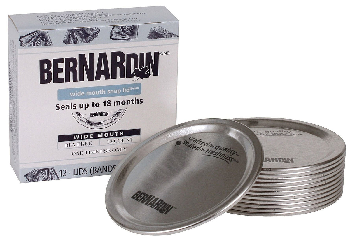 Wide Mouth Replacement Snap Lids for Mason Jars, 12-pk T9S0 - product image 1