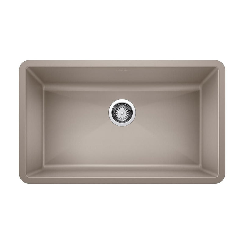 Precis SILGRANIT 32-in Super Single Undermount Kitchen Sink, Truffle L4A7