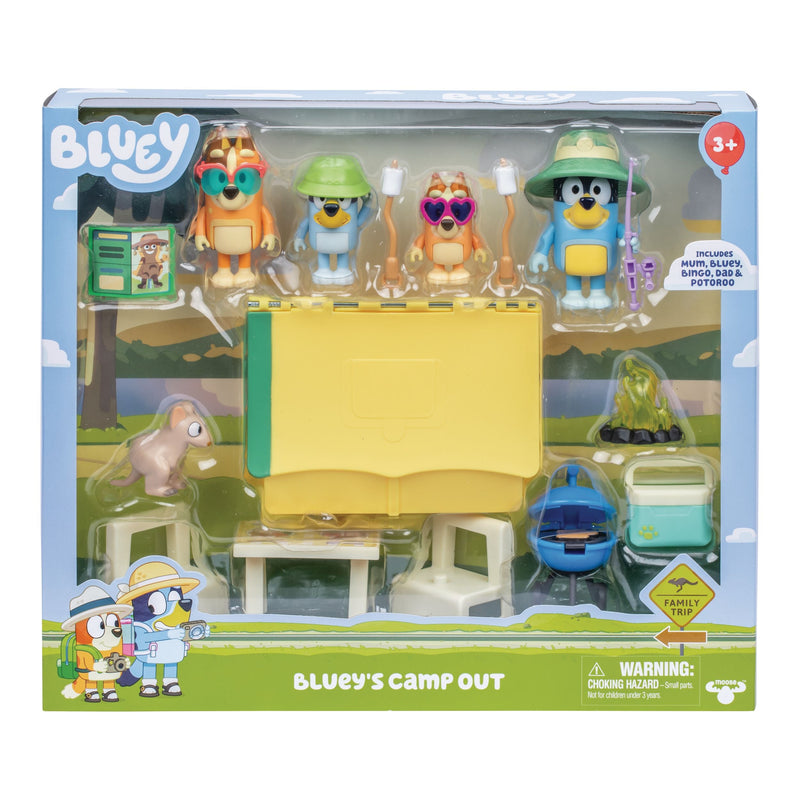 Camp Out Playset with Figures and Accessories, 15-pc A3C7