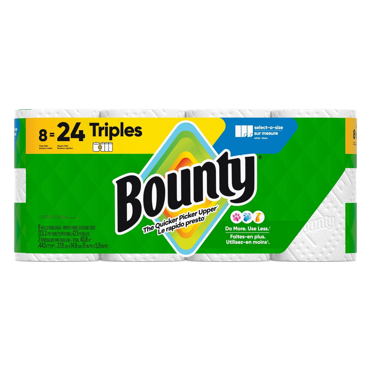 Select-A-Size Triple Roll Paper Towel, 2-ply, 8-pk O5N7 - product image 1