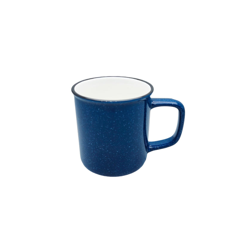 Durable Stoneware Camp Style Mug, Red, 14-oz C9J5