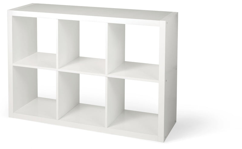 Invermere 6-Cube Storage Organizer, Bookcase/Bookshelf, White T8C3