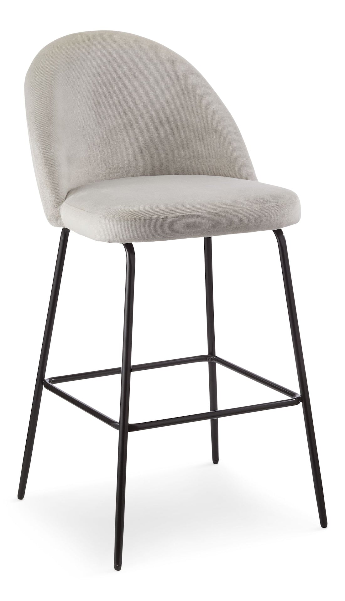 Koen Bar Elegant Counter Stool with Footrest, Grey J6Q2 - product image 1