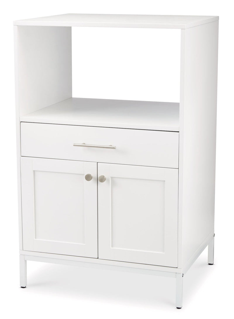 Lawson Console Microwave Stand, White B2H1