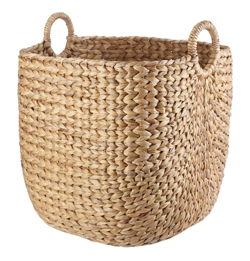 Nola Hand Woven Basket, Large, 16 15/16 x 16 15/16 x 18 1/2-in N1N6