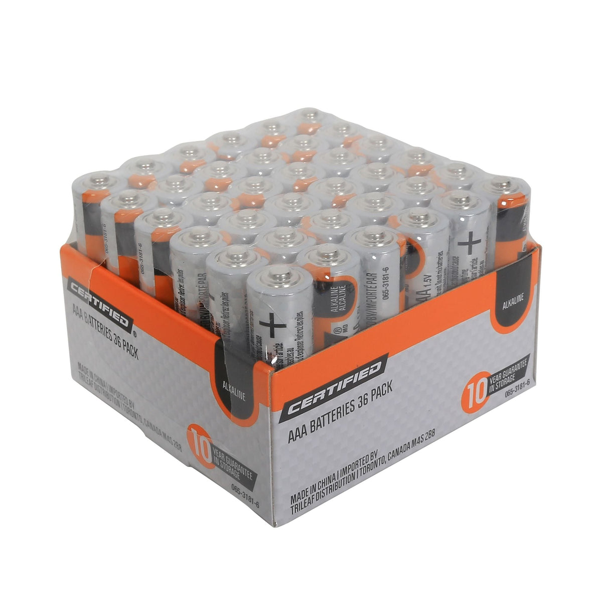 AAA Alkaline Battery Set, All Purpose, Long Shelf Life, 36-pk L1L4 - product image 1