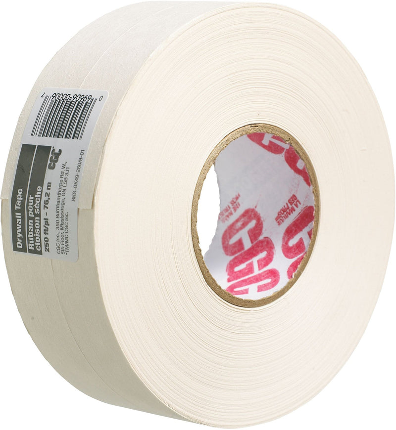 Drywall Paper Joint/Wallboard Tape Pre-Creased, Superior Bond, White, 2-1/16-in x 250-ft T4M3