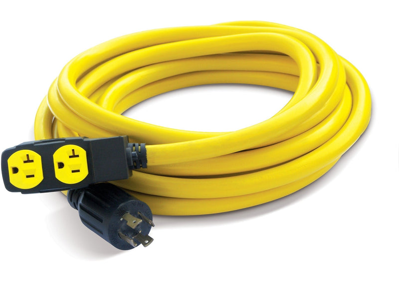 Power Equipment 30A, 250V Flat Generator Extension Cord, 25-ft V3M5