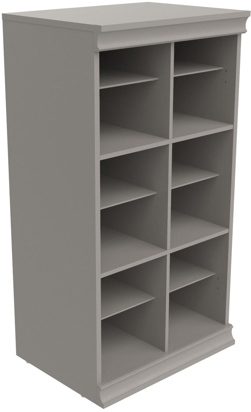 Modular Adjustable Divided Storage Shelves/Unit, Taupe P0Q6