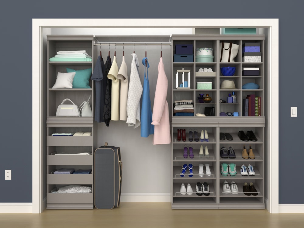 Modular Stackable Closet Storage Shelf Unit, Taupe B6T6 - product image 4