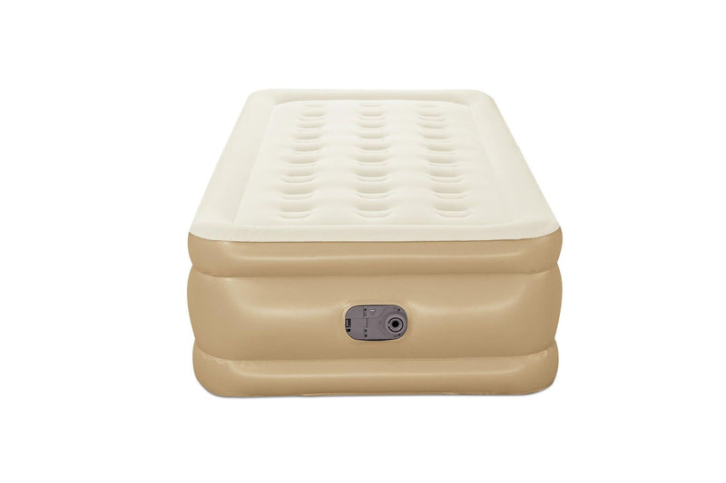GuestRest Double-High Airbed, Air Mattress with Pump, Twin O4Z3