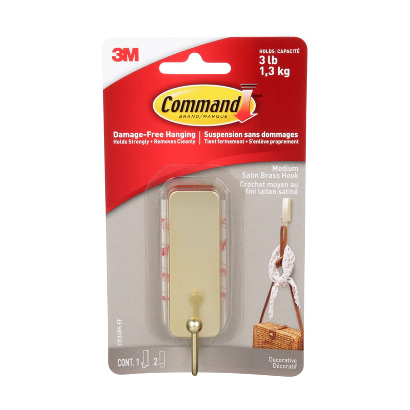 Medium Satin Brass Hook Q0L0
