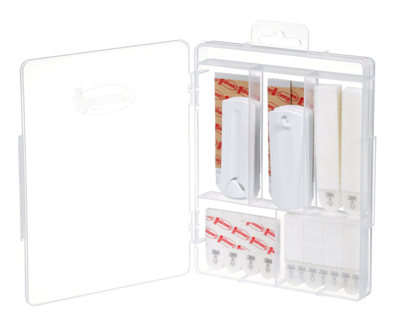 Picture Hanging Kit with Adhesive Strips, White, 50 Strips/Pack X0S2