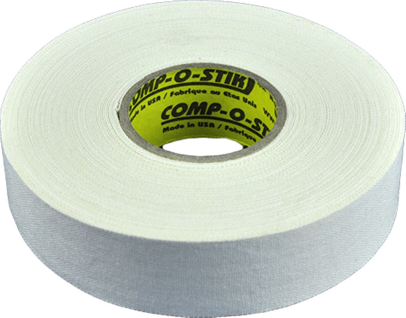 Cloth Hockey Stick Tape, White, 24-mm x 15-m, 4-pk C3D0
