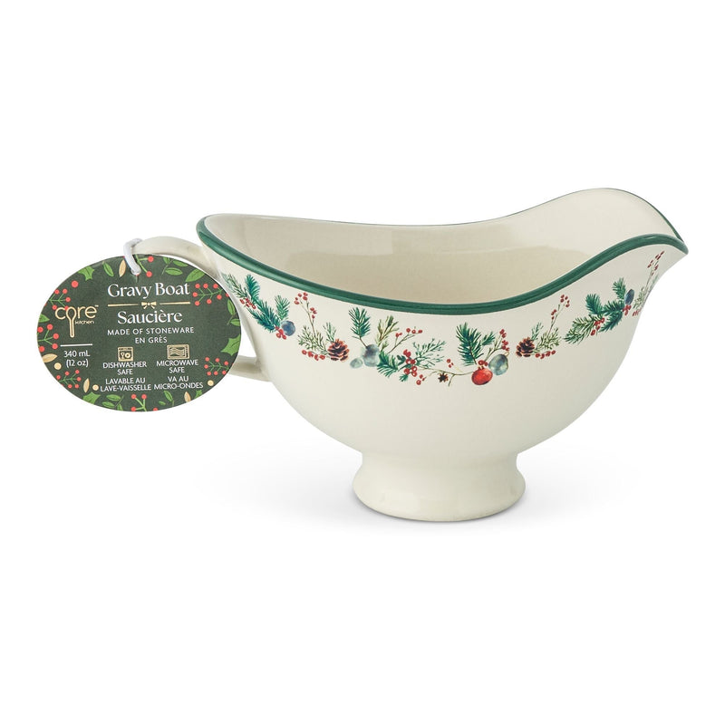 Home Winter Berry Gravy Boat, 9.9-cm, Dishwasher Safe A4N7