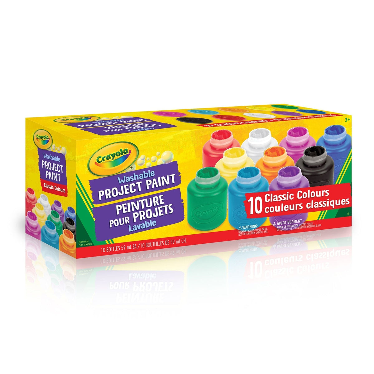 Washable Project Paint Activity Jar Set, Multi-Colour, 20-oz, 10-pk, Ages 3+ Z4C9 - product image 2