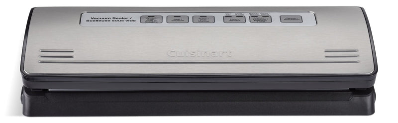 One-Touch Vacuum Sealer, Stainless Steel, Black D5B8