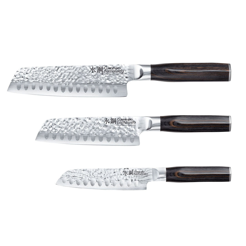 PRO DAMASHIRO EMPEROR SANTOKU 3PC SET P1R0