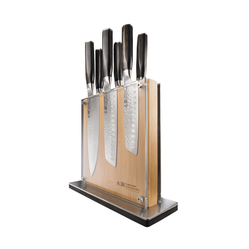 PRO DAMASHIRO EMPEROR SHI 7PC KNIFE BLOCK G3Y7