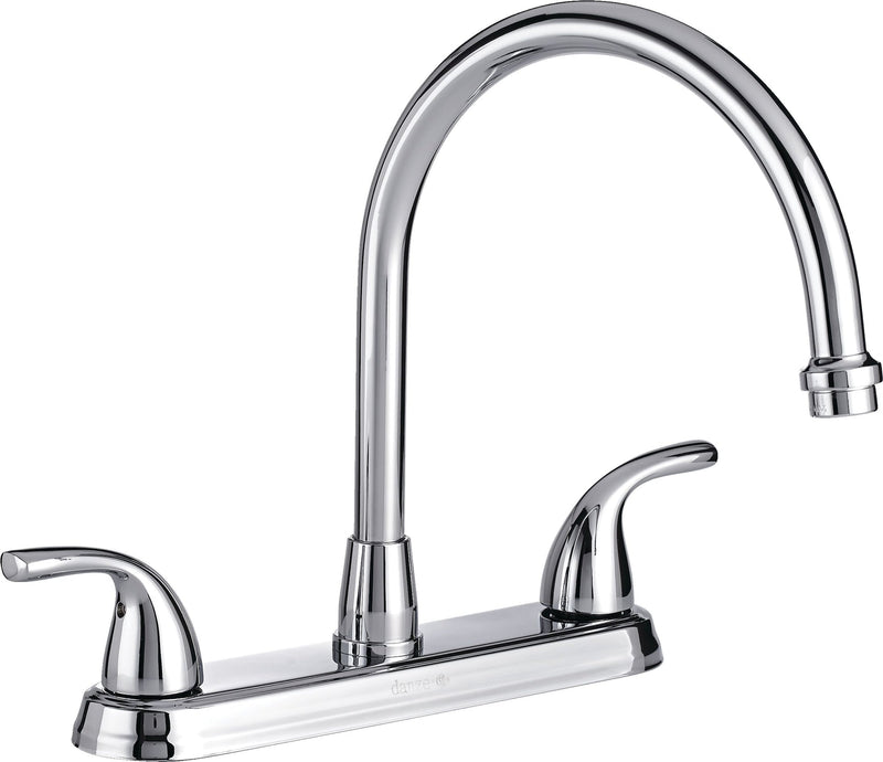 Double Handle High Arc Kitchen Faucet, Chrome E7N4
