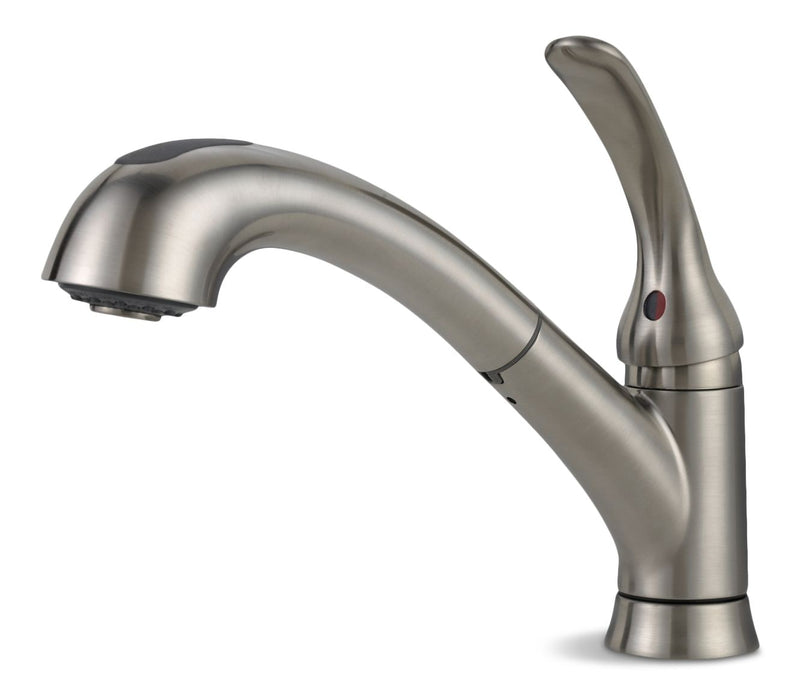 Faucet Casey Single-Handle Pull-Out Kitchen Faucet, Stainless Finish W1O3