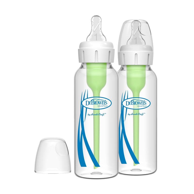 B's + Glass Narrow Bottles, 8-oz, 2-pk D8K7
