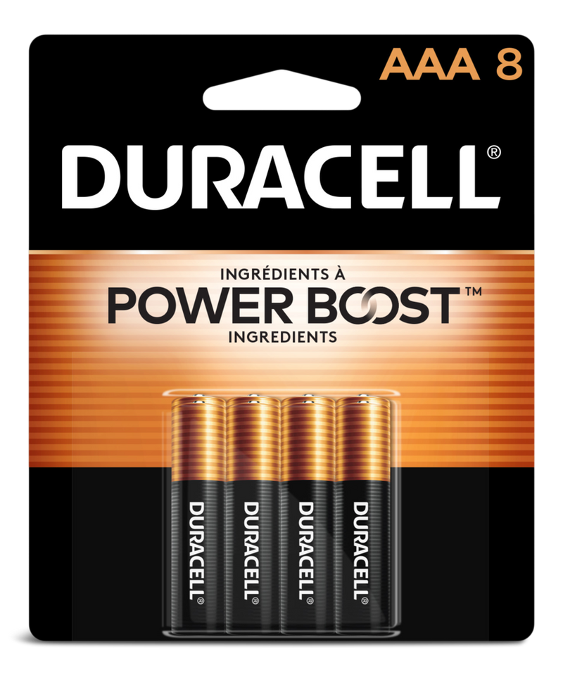 Coppertop AAA Alkaline Batteries, All Purpose, 8-pk R1B0