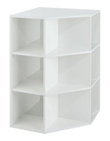 9-Cube Corner Unit Open Shelf Organizer, White G6U7 - product image 1