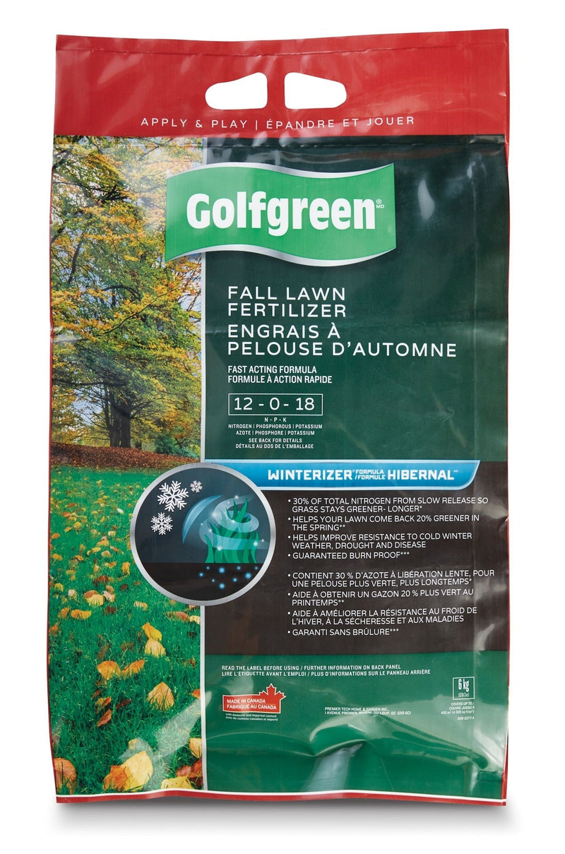 Fall Lawn Fertilizer, 12-0-18, 6-kg I3V4