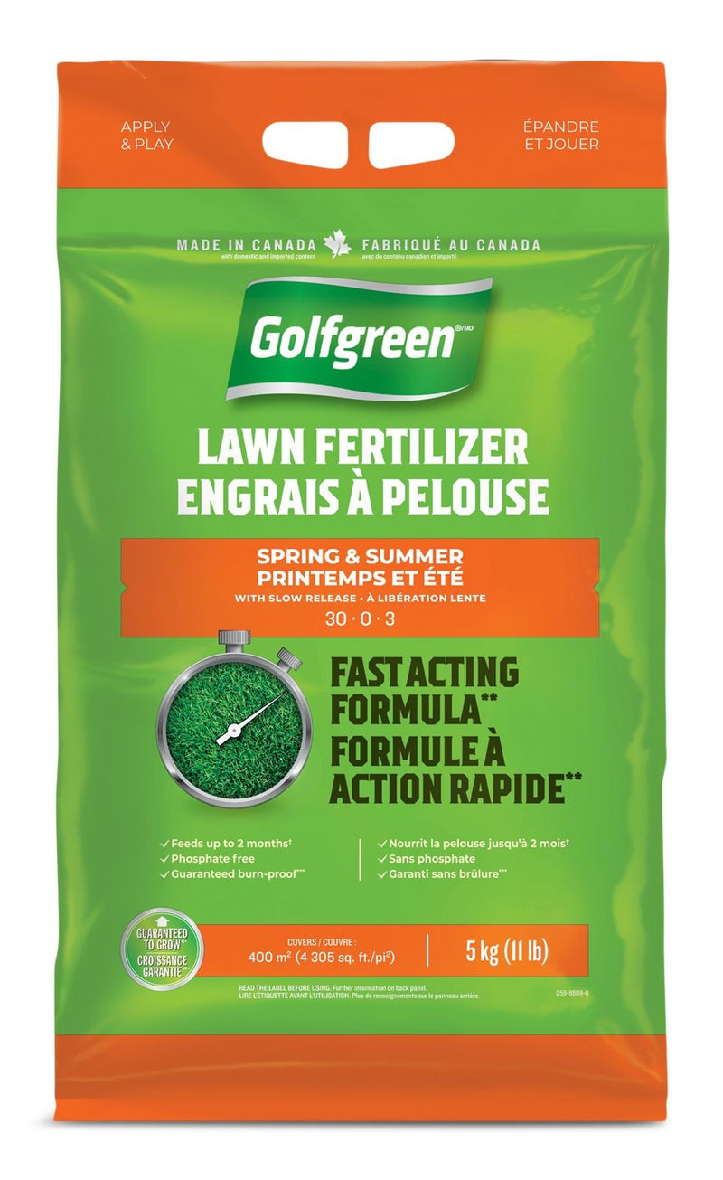 Lawn Fertilizer, 30-0-3, 5-kg R4G6