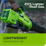 60V 630CFM 170MPH Leaf Blower 2.5Ah Battery 3A Charger E1M5 - product image 3