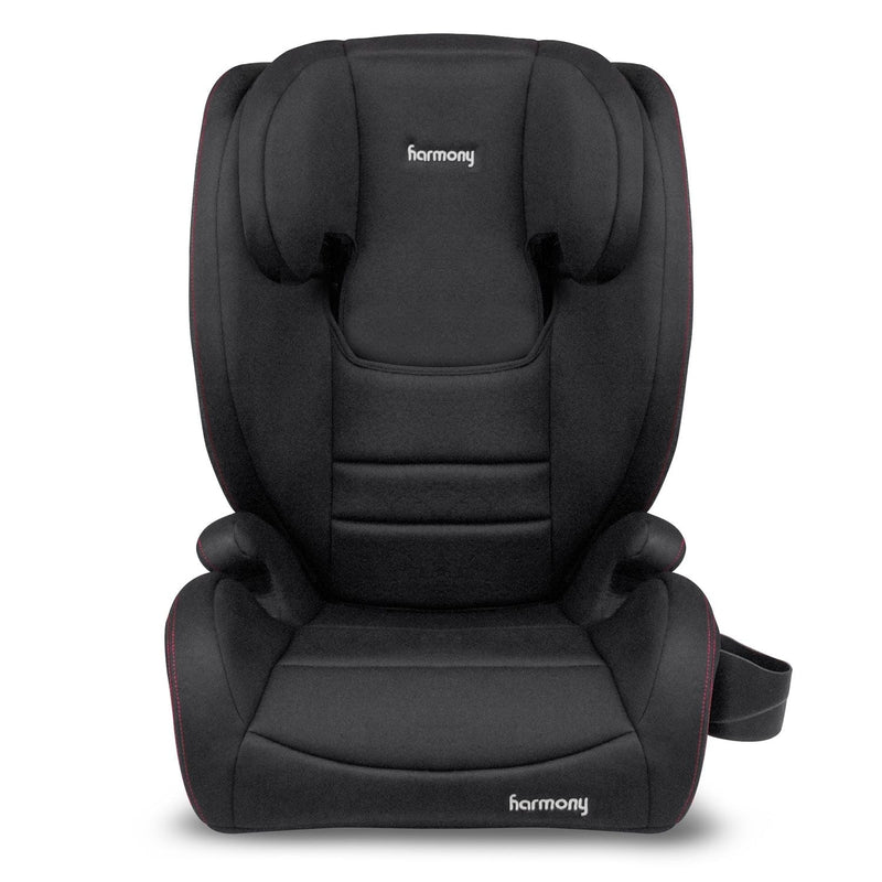Genesys Deluxe High Back Booster, Black with Red Stitching K8S8