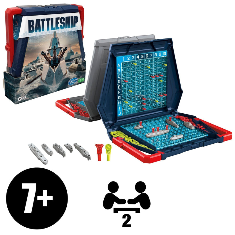 Games Battleship Classic Board Game, Strategy Game for Kids, Age 7+ P3N5