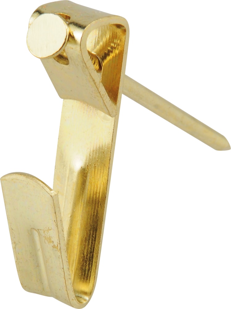 Conventional Picture Hanger, For DrywAll and Paster WAll, 100-lb Capacity, Brass Plated U5R8