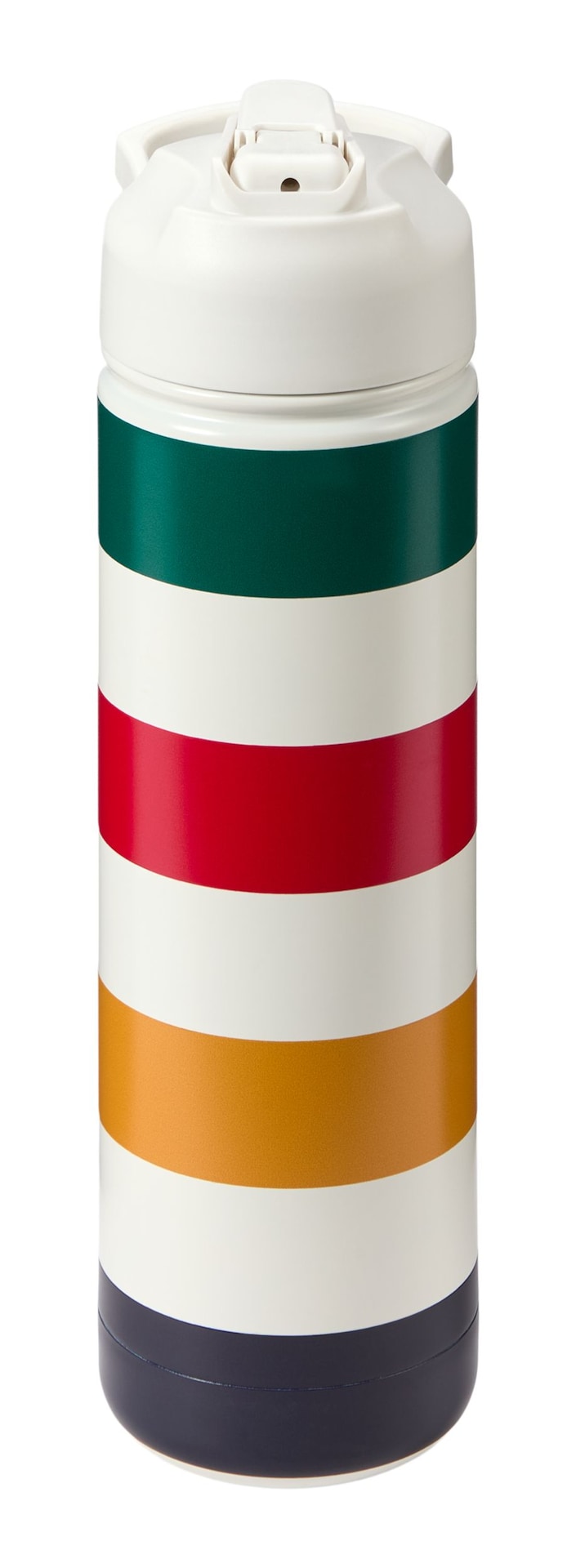 Bay Stripes Signature Water Bottle, 26-oz, White P2M5