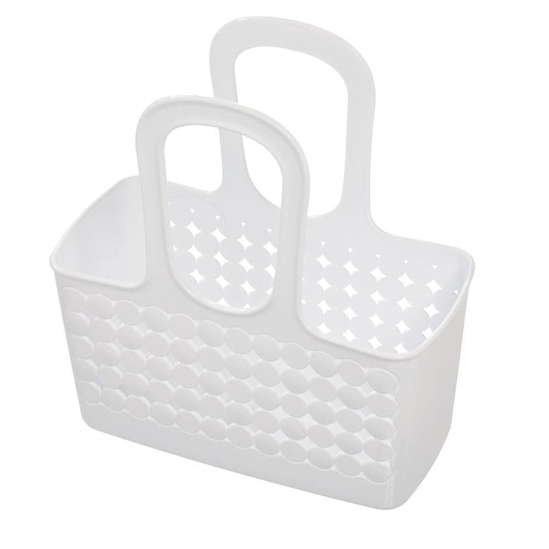 Orbz Small Tote Portable Shower Caddy with Handle, White M7Y1