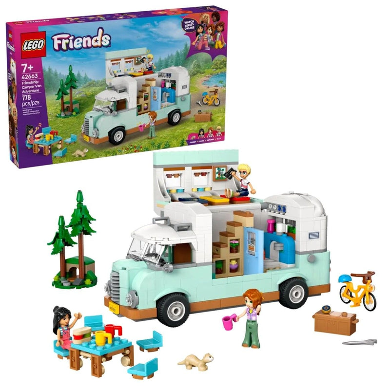 Friends Friendship Camper Van Adventure Set - 42663, 778-pcs, Ages 7+ D0W1